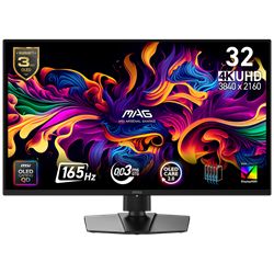MSI MAG 322UP QD-OLED E16 31.5" 165Hz 0.03ms HDMI DP Type-C AMD FreeSync Premium Pro Pivot HDR400 UHD QD-OLED Gaming Monitör