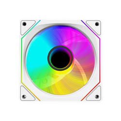Rampage 7C-120B 12cm Double Ring Aynalı ARGB Beyaz Kasa Fanı