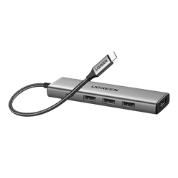 UGREEN 5-in-1 Type-C 100W PD 4K HDMI Gri Hub Çoklayıcı