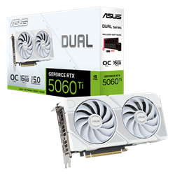 ASUS Dual GeForce RTX 5060 Ti WHITE OC Edition 16GB GDDR7 DLSS 4 128 Bit Ekran Kartı