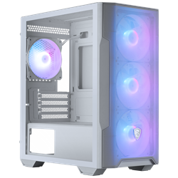 MSI MAG FORGE M100R WHITE Tempered Glass ARGB Fan USB 3.2 mATX Bilgisayar Kasası