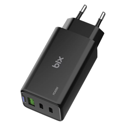 Bix BX3P66G GaN 65W Type-C USB 3.0 ve USB-A QC Üç Portlu Hızlı Şarj Cihazı