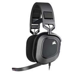 CORSAIR HS80 USB Dolby Audio RGB 7.1 Surround Siyah Kablolu Gaming Kulaklık