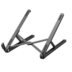 Bix Saiji X2 Taşıma Çantalı Alüminyum Siyah Notebook Laptop Standı