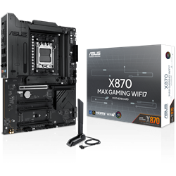 ASUS X870 MAX GAMING WIFI7 8000MHz DDR5 Soket AM5 M.2 HDMI DP ATX Anakart