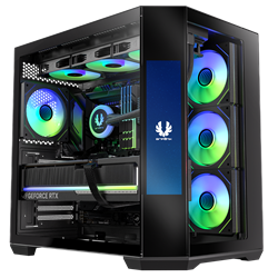 BitFenix Digital T10 EF 850W 80+ Bronze 8.8" Ekranlı Tempered Glass ARGB USB 3.1 ATX Mid Tower Siyah Kasa