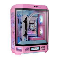 Thermaltake Tower 600 Bubble Pink USB 3.2 Tempered Glass ATX Mid Tower Gaming Kasa