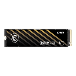 MSI 4TB SPATIUM M461 Gen4 M.2 2280 SSD 5000MB Okuma / 4200MB Yazma
