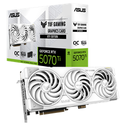 ASUS TUF Gaming GeForce RTX 5070 Ti BTF WHITE OC Edition 16GB GDDR7 DLSS 4 256 Bit Ekran Kartı