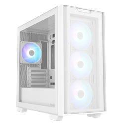 ASUS A21 PLUS Tempered Glass ARGB Beyaz USB 3.2 Micro ATX Kasa