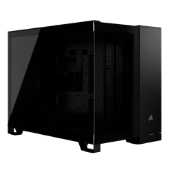 CORSAIR iCUE 2500X Dual Chamber Tempered Glass USB 3.2 Siyah mATX Kasa