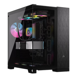 CORSAIR 6500X Tempered Glass Dual Chamber USB 3.2 Type-C Siyah/Obsidyen Alüminyum Mid Tower ATX Kasa