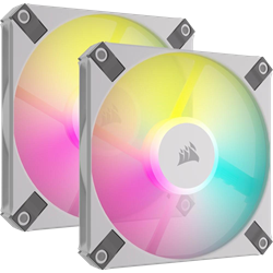 CORSAIR iCUE AF120 RGB SLIM 120mm PWM Beyaz İkili Kasa Fanı