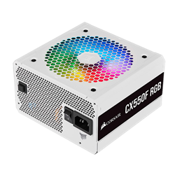 CORSAIR CX550F RGB 550W 80+ Bronze Beyaz Full Modüler 120mm Fanlı PSU