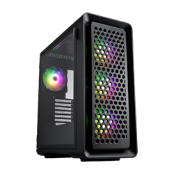 FSP CUT593P Tempered Glass Mesh USB 3.0 Type-C ARGB Siyah ATX Mid Tower Kasa + FSP 1000W PSU