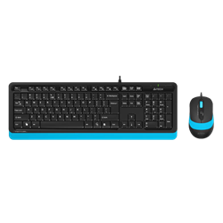 A4 Tech Fsytler F1010 Mavi Türkçe Q Klavye Mouse Set