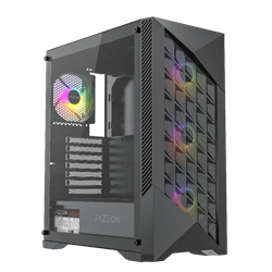 FAZEON F8 650W 80+ Bronze Tempered Glass Mesh 4x ARGB Fanlı USB 3.0 E-ATX Bilgisayar Kasası