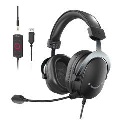 Fifine Ampligame H9 Mikrofonlu 7.1 Siyah RGB Gaming Kulaklık