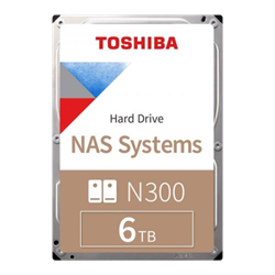 TOSHIBA 6TB N300 128MB 7200rpm 3.5" SATA 3.0 NAS Harddisk