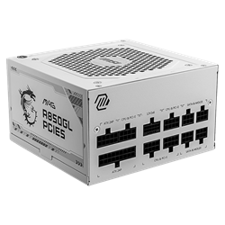 MSI MAG A850GL WHITE 850W 80+ Gold GEN 5.0 ATX 3.0 120mm Fanlı PSU