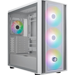 Cooler Master MasterBox 600 ARGB Tempered Glass Beyaz USB 3.2 E-ATX Mid Tower Kasa