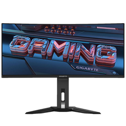 GIGABYTE AORUS MO34WQC2 34" 240Hz 0.03ms HDMI DP USB3.2 Type-C KVM HDR400 WQHD QD-OLED Curved 1800R Gaming Monitör