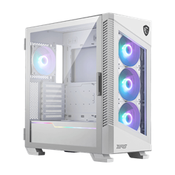 MSI MPG VELOX 100R A-RGB USB-C 2xUSB 3.2 Tempered Glass Beyaz ATX Mid Tower Kasa