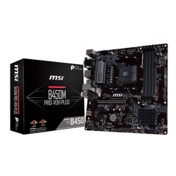 MSI B450M PRO-VDH PLUS 3466MHz(OC) DDR4 Soket AM4 M.2 HDMI DVI VGA mATX Anakart