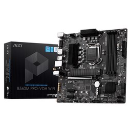 MSI B560M PRO VDH WIFI 5066Mhz(OC) DDR4 Soket 1200 M.2 HDMI VGA DP WIFI mATX Anakart