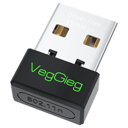 VegGieg 150 Mbps 2.4Ghz Kablosuz WiFi Alıcı Verici Nano USB Adaptör