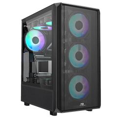 PowerBoost PB-P3602BB 850W 80+ Bronze USB 3.0 Tempered Glass Mesh ARGB Fanlı ATX Gaming Kasa