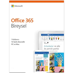 Microsoft Office 365 Bireysel Türkçe Kutu 1 Yıl