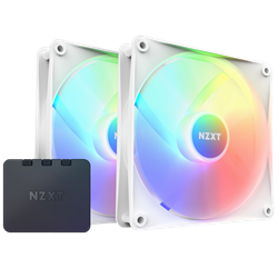 NZXT F140 RGB Core 140mm Beyaz Kasa Fanı (2'li)