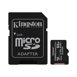 Kingston 64GB Canvas Select Plus microSD Adaptörlü Hafıza Kartı