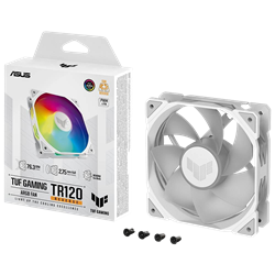 ASUS TUF GAMING TR120 Reverse ARGB 120mm Beyaz Kasa Fanı