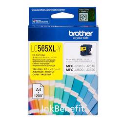 Brother LC565XLY 1200 Sayfa Sarı Kartuş