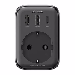 UGREEN 30W GaN Hızlı Şarj Cihazı 2XUSB ve Type-C Akım Korumalı Duvar Prizi