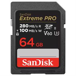SanDisk 64GB Extreme PRO SDXC UHS-II Flash Kart
