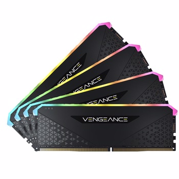 CORSAIR 32GB (4x8GB) Vengeance RGB RS Siyah 3200MHz CL16 DDR4 Quad Kit Ram