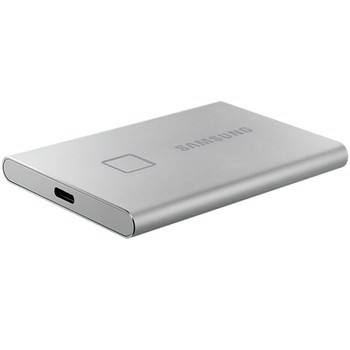 SAMSUNG 1TB  T7 Touch USB 3.2 2,5  Gümüş Taşınabilir SSD (1050MB Okuma / 1000MB Yazma)	
