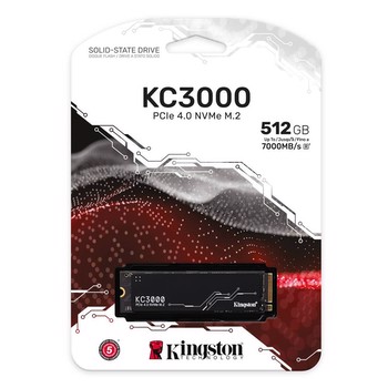 Kingston 512GB SKC3000S Gen4x4 NVMe M.2 2280 SSD (7000MB Okuma / 3900MB Yazma)