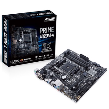 ASUS PRIME A320M-A 3200MHz(OC) DDR4 Soket AM4 M.2 HDMI DVI VGA mATX Anakart