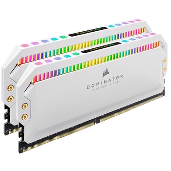 CORSAIR 16GB (2x8GB) Dominator Platinum RGB Beyaz 3200MHz CL16 DDR4 Dual Kit Ram