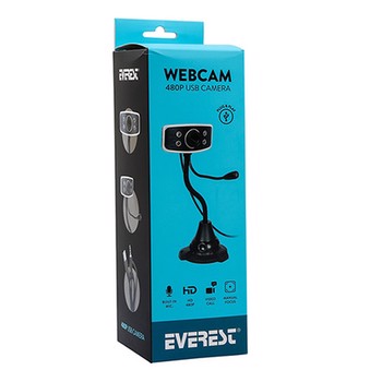 Everest SC-825 300K 480p Usb Mikrofonlu Görüş Ledli Pc Kamera