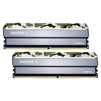 GSKILL 16GB (2x8GB) SniperX Orman Kamuflaj 3200MHz CL16 DDR4 Dual Kit Ram
