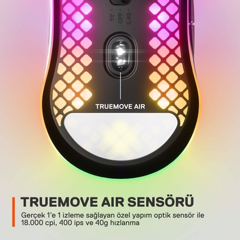 SteelSeries Aerox 3 2022 Onyx Kablosuz Gaming Mouse