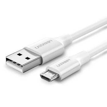 Ugreen USB to Micro USB 0.5M Beyaz Hızlı Şarj Kablosu