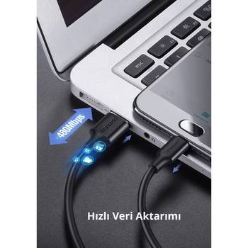 Ugreen USB to Micro USB 2M Beyaz Hızlı Şarj Kablosu