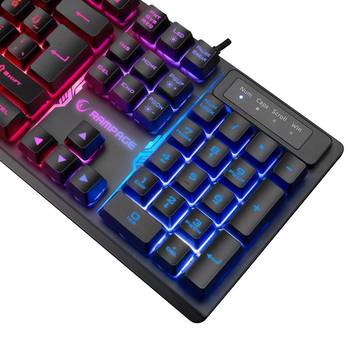 Rampage KM-RX7 FORTUNA Gökkuşağı Aydınlatmalı USB Gaming Combo Set