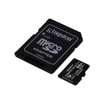 Kingston 64GB Canvas Select Plus microSD Adaptörlü Hafıza Kartı
